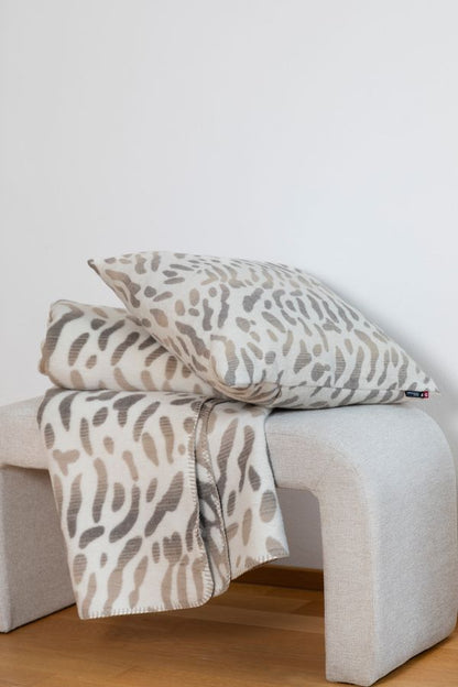 SAVONA Throw "Snow Leopard" in . Throw Blanket made by David Fussenegger , a family-run mill in Austria.