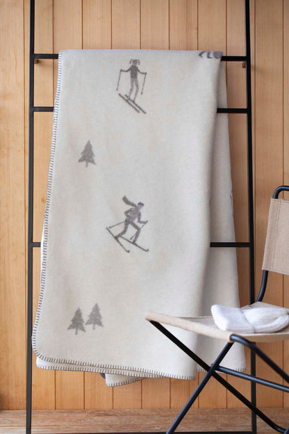 SAVONA throw "ski-mania" in . Throw Blanket made by David Fussenegger , a family-run mill in Austria.
