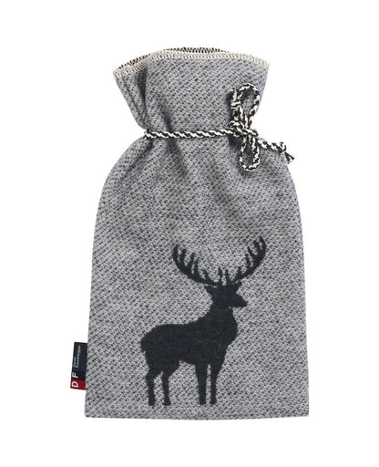 SILVRETTA warming bottle "centered deer" in grey . Warming Bottle made by David Fussenegger , a family-run mill in Austria.