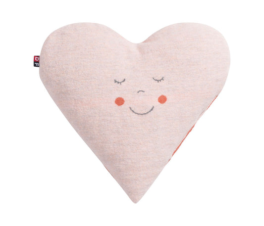 JUWEL pillow "heart" includes filling in rosé . Filled Cushion made by David Fussenegger , a family-run mill in Austria.