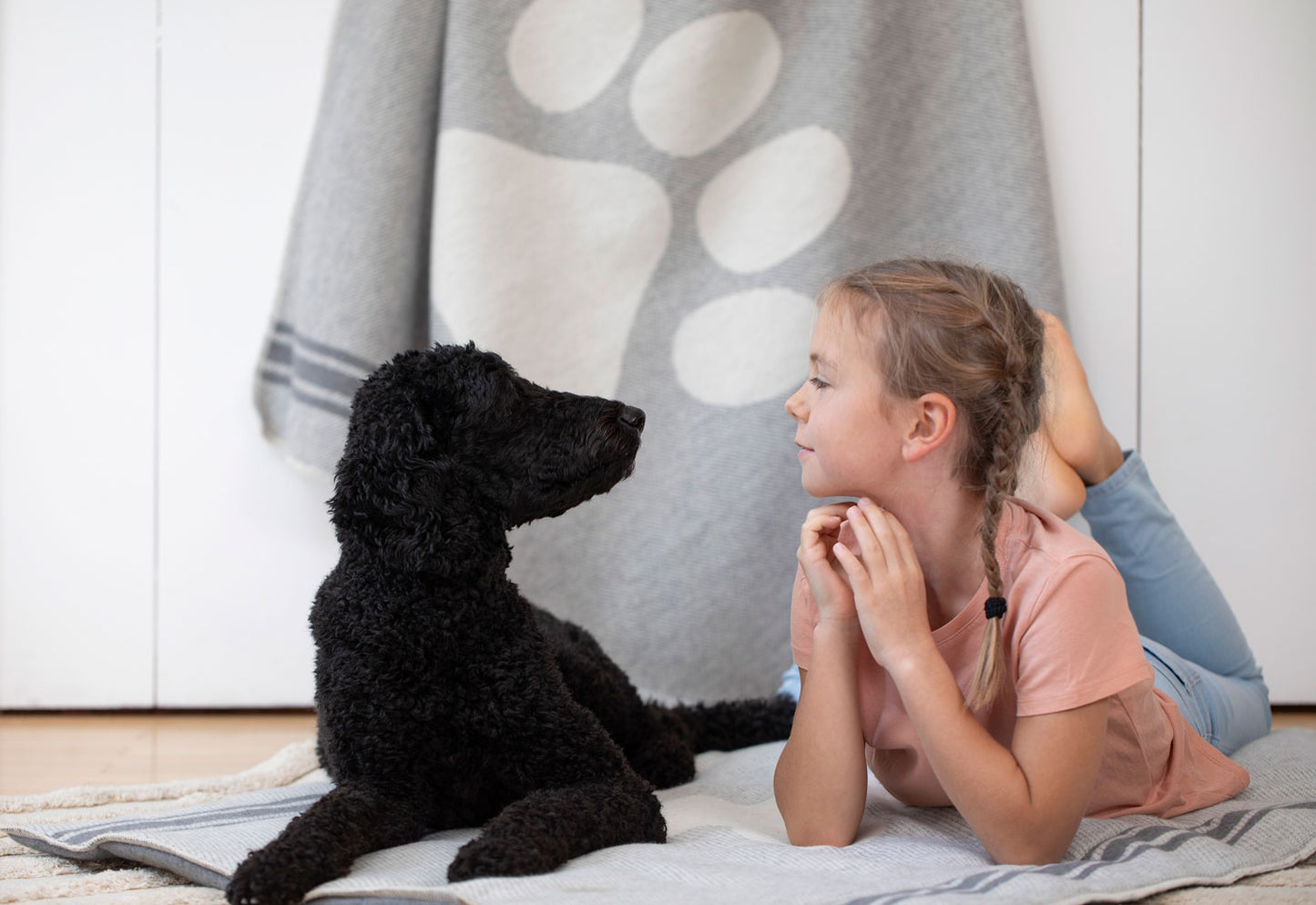 PET blanket "paw" large