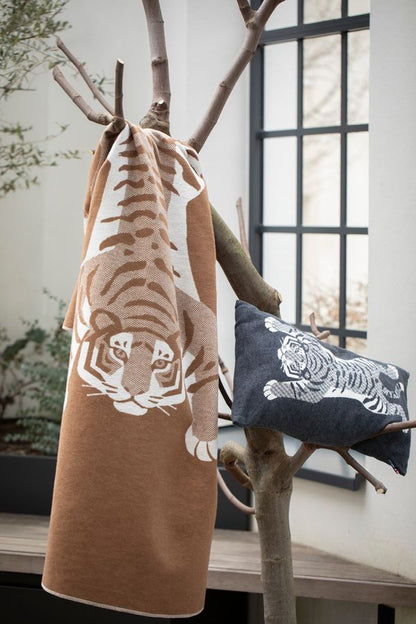 SILVRETTA Throw "Tiger" in . Throw Blanket made by David Fussenegger , a family-run mill in Austria.