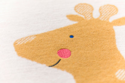 LILI baby blanket "giraffe" with embroidery in . Blanket made by David Fussenegger , a family-run mill in Austria.