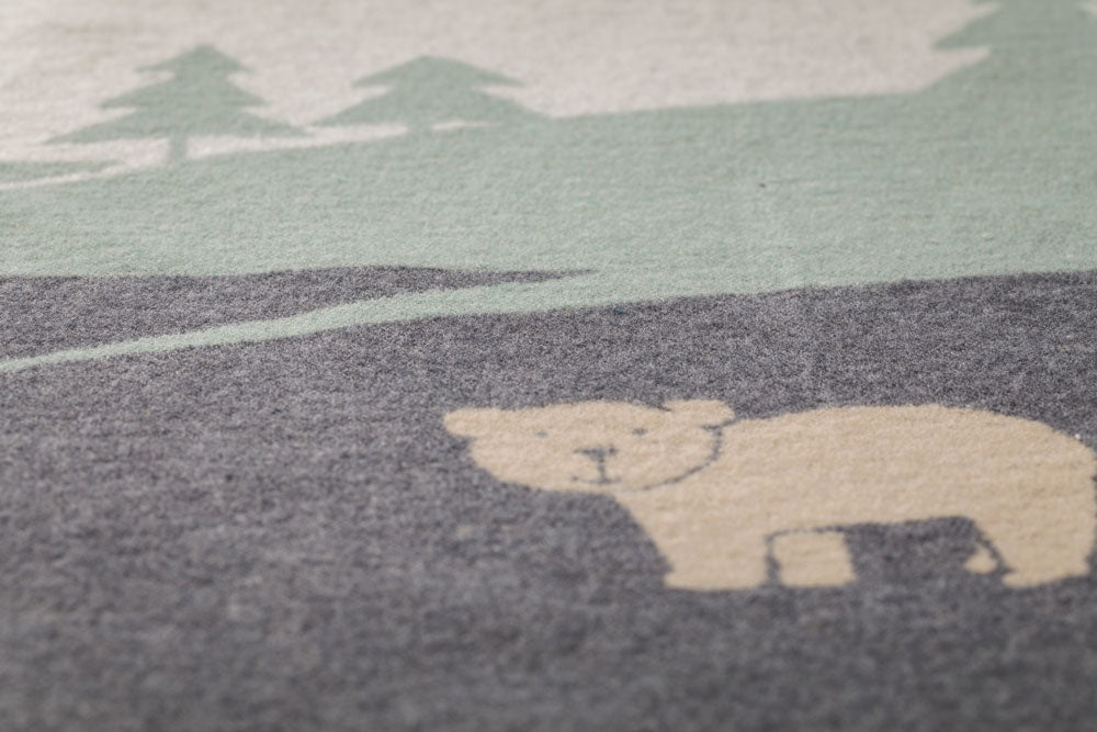 JUWEL baby blanket "camping bears" in . Blanket made by David Fussenegger , a family-run mill in Austria.