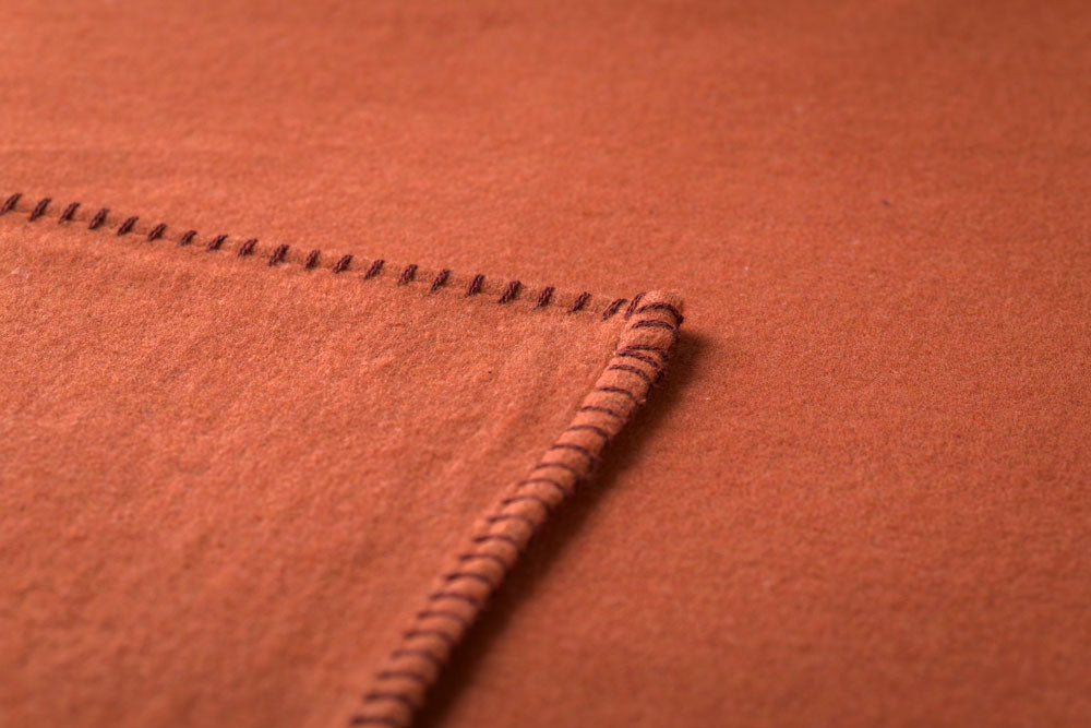 SYLT throw solid in . Throw Blanket made by David Fussenegger , a family-run mill in Austria.