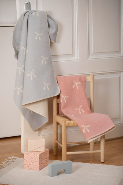JUWEL baby blanket "bows allover"