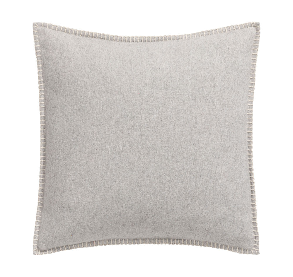 SYLT cushion cover solid 20x20 in light grey . Cushion Cover made by David Fussenegger , a family-run mill in Austria.