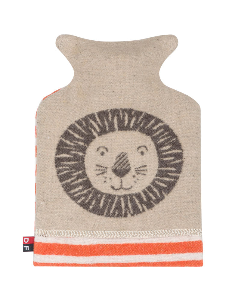 JUWEL warming bottle "lion" in ecru . Warming Bottle made by David Fussenegger , a family-run mill in Austria.