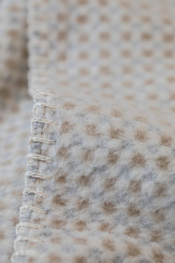 SAVONA Throw "Mini Checks" in . Throw Blanket made by David Fussenegger , a family-run mill in Austria.