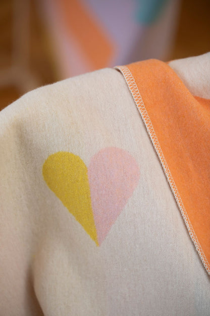 JUWEL toddler blanket "hearts allover" in . Blanket made by David Fussenegger , a family-run mill in Austria.