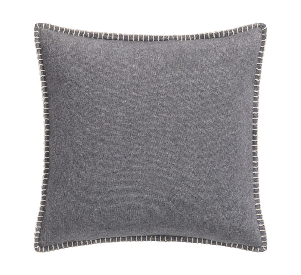 SYLT cushion cover solid 20x20 in grey . Cushion Cover made by David Fussenegger , a family-run mill in Austria.
