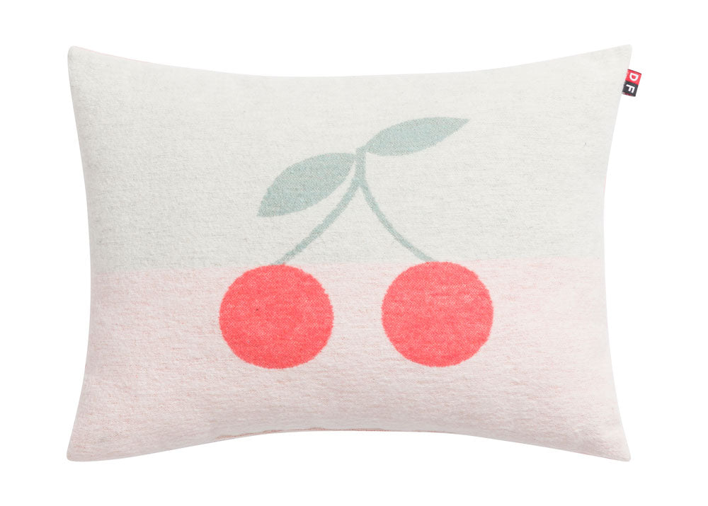 JUWEL pillow "cherries" includes filling in offwhite . Filled Cushion made by David Fussenegger , a family-run mill in Austria.