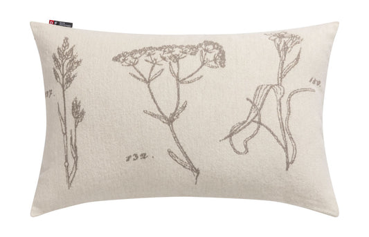 NOVA cushion cover "herbarium" in offwhite . Cushion Cover made by David Fussenegger , a family-run mill in Austria.