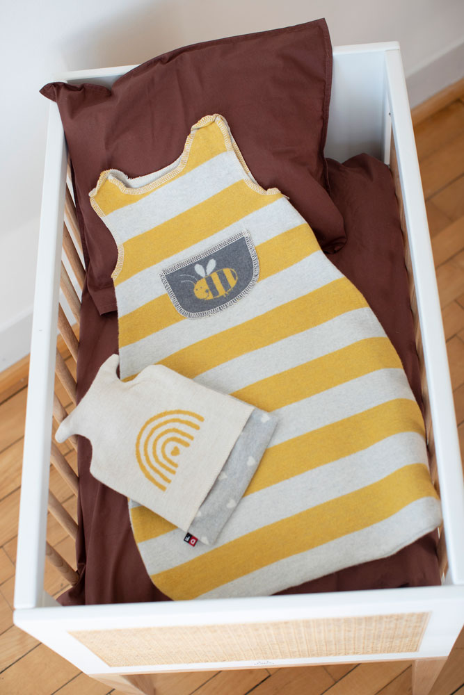 JUWEL warming bottle "rainbow" in . Warming Bottle made by David Fussenegger , a family-run mill in Austria.