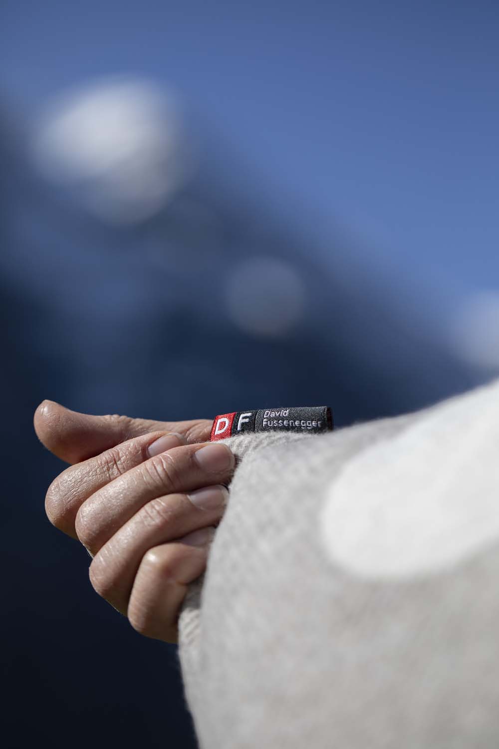 SILVRETTA cushion cover "mountains & moon" in . Cushion Cover made by David Fussenegger , a family-run mill in Austria.