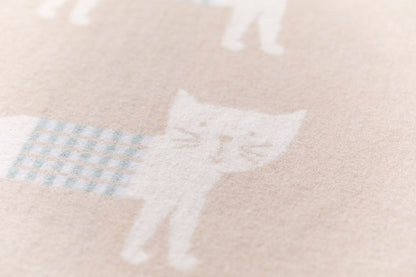 JUWEL baby blanket "cats allover" in . Blanket made by David Fussenegger , a family-run mill in Austria.