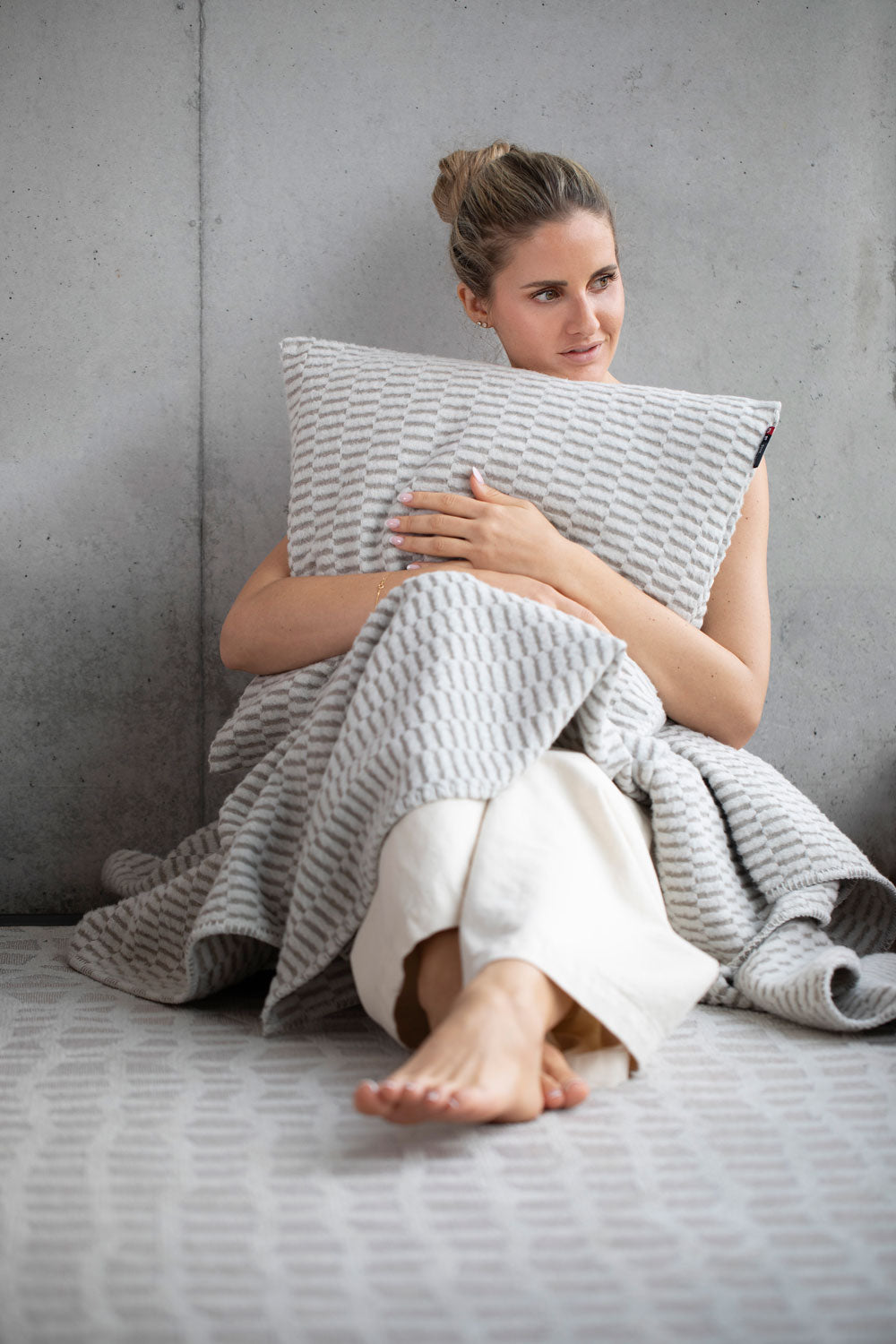 CARLA cushion cover "ribbed"