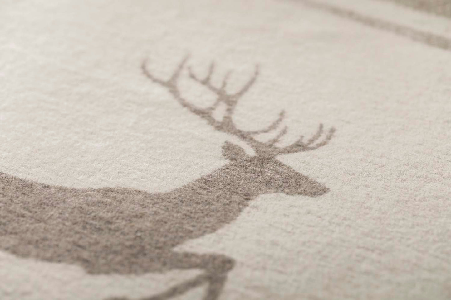 LUCA throw flannel "jumping stag / stripes" in . Throw Blanket made by David Fussenegger , a family-run mill in Austria.