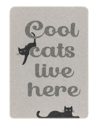 PET blanket "cool cats live here" small