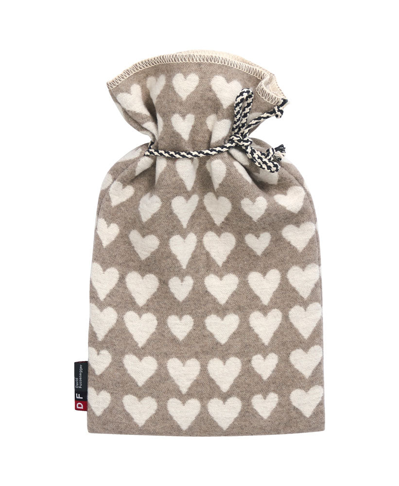 SILVRETTA warming bottle "hearts" in smoke . Warming Bottle made by David Fussenegger , a family-run mill in Austria.