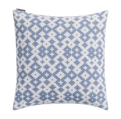NOVA cushion cover "small ethnic pattern" in grey blue . Cushion Cover made by David Fussenegger , a family-run mill in Austria.