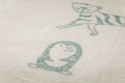 PANDA baby blanket "in the jungle" in . Blanket made by David Fussenegger , a family-run mill in Austria.