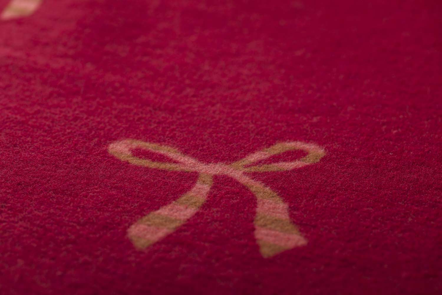 SILVRETTA throw "bows allover" in . Throw Blanket made by David Fussenegger , a family-run mill in Austria.