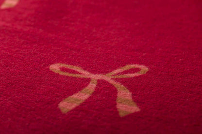 SILVRETTA throw "bows allover" in . Throw Blanket made by David Fussenegger , a family-run mill in Austria.