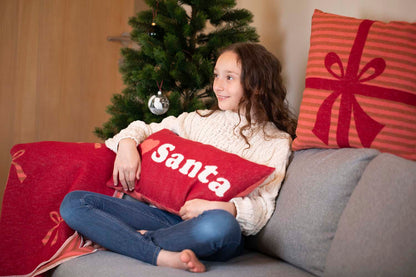 SILVRETTA pillow "present" in . Filled Cushion made by David Fussenegger , a family-run mill in Austria.