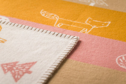 LENA baby blanket organic "forest animals" in . Blanket made by David Fussenegger , a family-run mill in Austria.