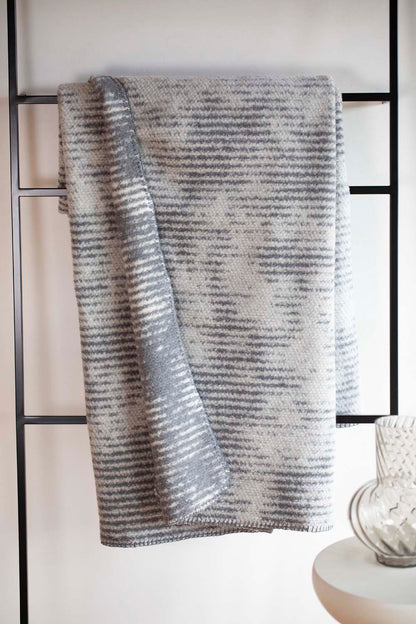 SAVONA throw "structures" in . Throw Blanket made by David Fussenegger , a family-run mill in Austria.