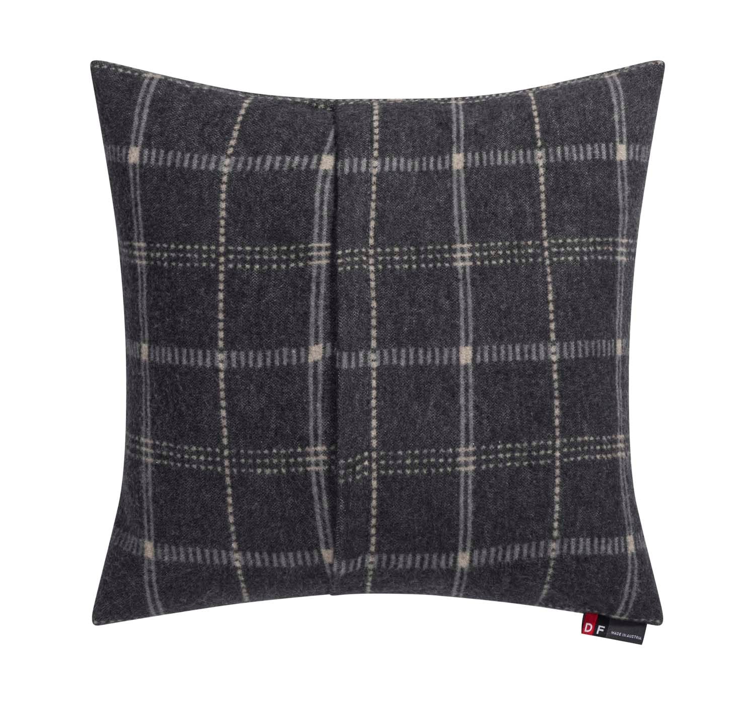 SILVRETTA cushion cover "checkered" in . Cushion Cover made by David Fussenegger , a family-run mill in Austria.