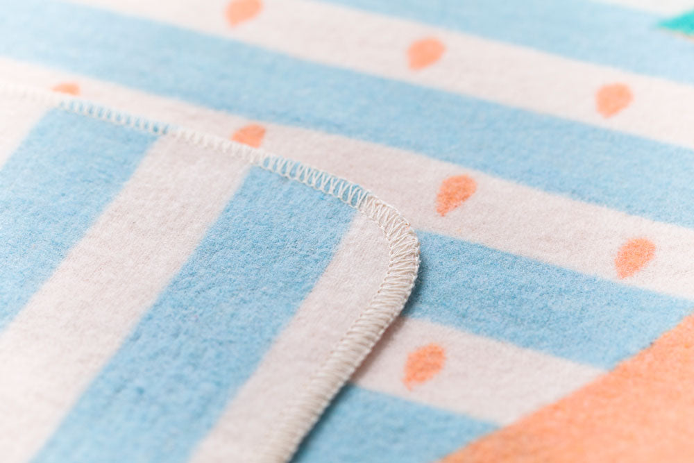 JUWEL baby blanket "strawberry" in . Blanket made by David Fussenegger , a family-run mill in Austria.