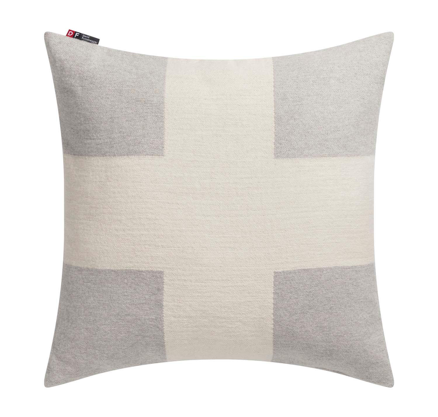NOVA cushion cover "cross" in grey . Cushion Cover made by David Fussenegger , a family-run mill in Austria.