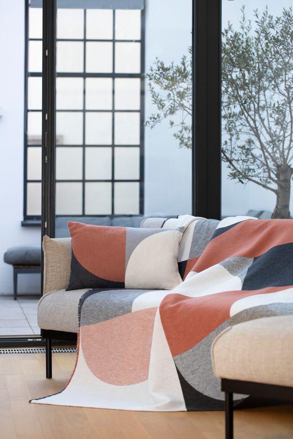 LUCA Throw "Modular Forms" in . Throw Blanket made by David Fussenegger , a family-run mill in Austria.