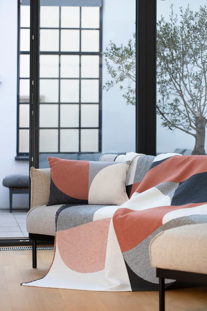 LUCA Throw "Modular Forms" in . Throw Blanket made by David Fussenegger , a family-run mill in Austria.