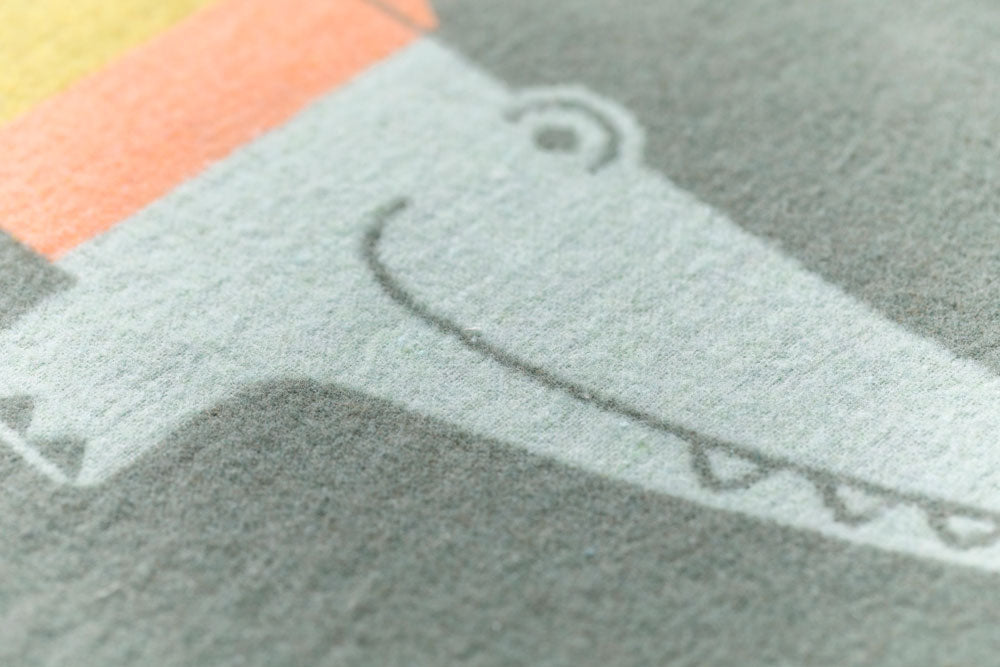 JUWEL toddler blanket "happy croc" in . Blanket made by David Fussenegger , a family-run mill in Austria.