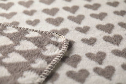 SAVONA throw "hearts" in . Throw Blanket made by David Fussenegger , a family-run mill in Austria.