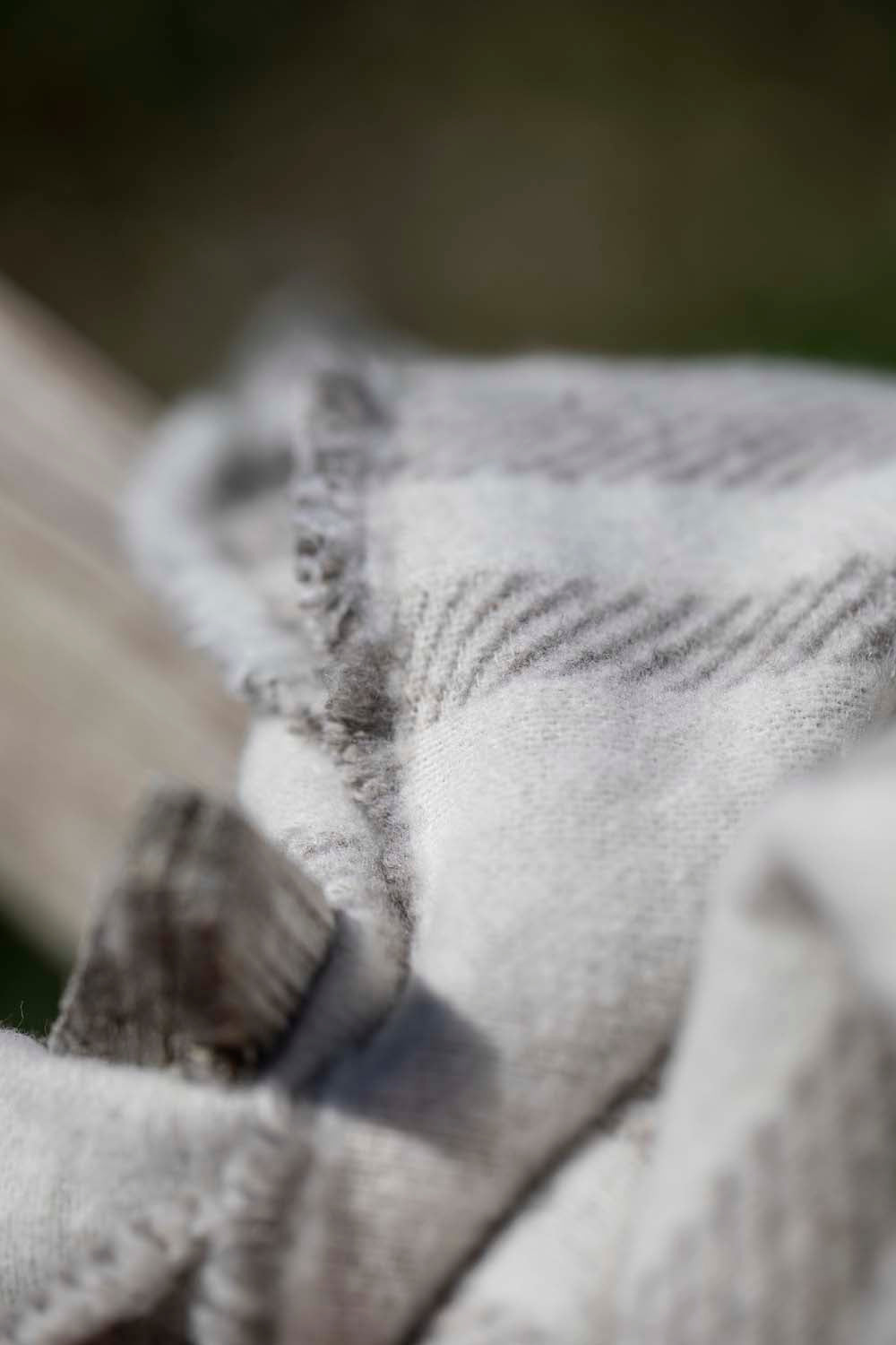 LUCA throw flannel "jumping stag / stripes" in . Throw Blanket made by David Fussenegger , a family-run mill in Austria.