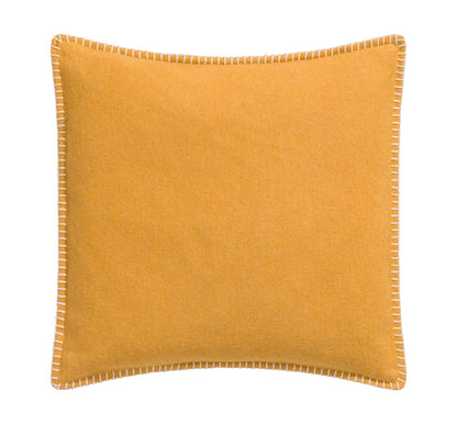 SYLT cushion cover solid 20x20 in gold . Cushion Cover made by David Fussenegger , a family-run mill in Austria.