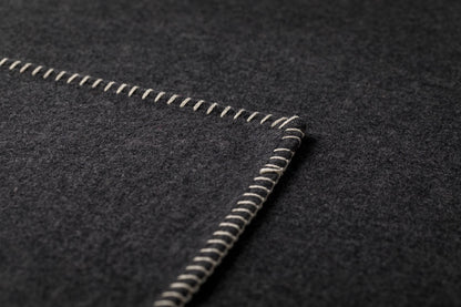 SYLT throw solid in . Throw Blanket made by David Fussenegger , a family-run mill in Austria.