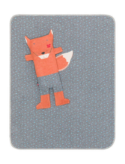 JUWEL puppet/blanket SET "fox" in copper . Blanket Puppet made by David Fussenegger , a family-run mill in Austria.