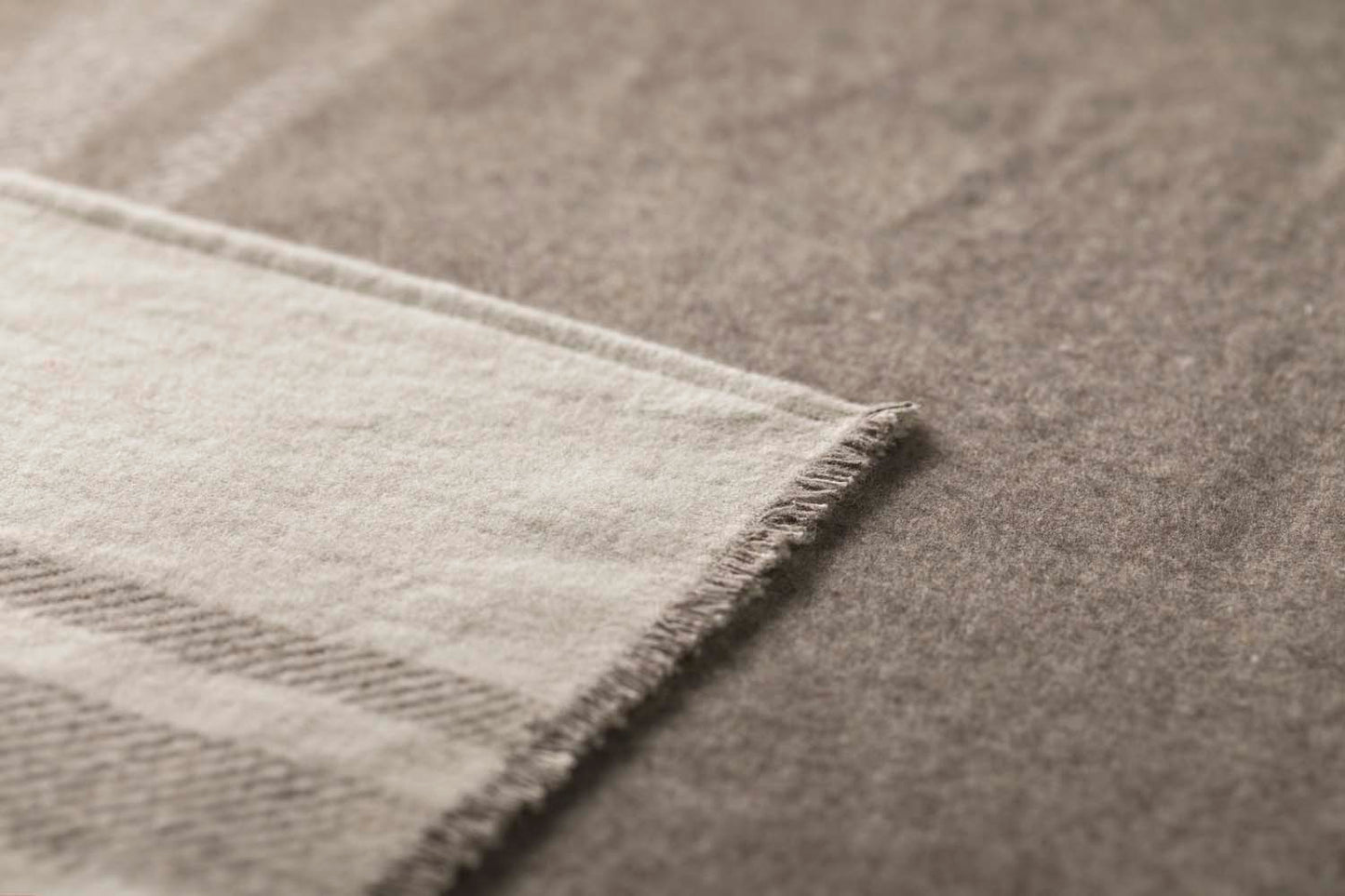 LUCA throw flannel "jumping stag / stripes" in . Throw Blanket made by David Fussenegger , a family-run mill in Austria.