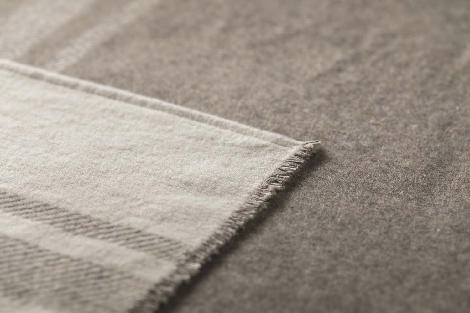 LUCA throw flannel "jumping stag / stripes" in . Throw Blanket made by David Fussenegger , a family-run mill in Austria.