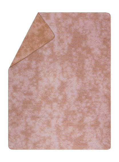 SAVONA throw "structures" in light purple . Throw Blanket made by David Fussenegger , a family-run mill in Austria.