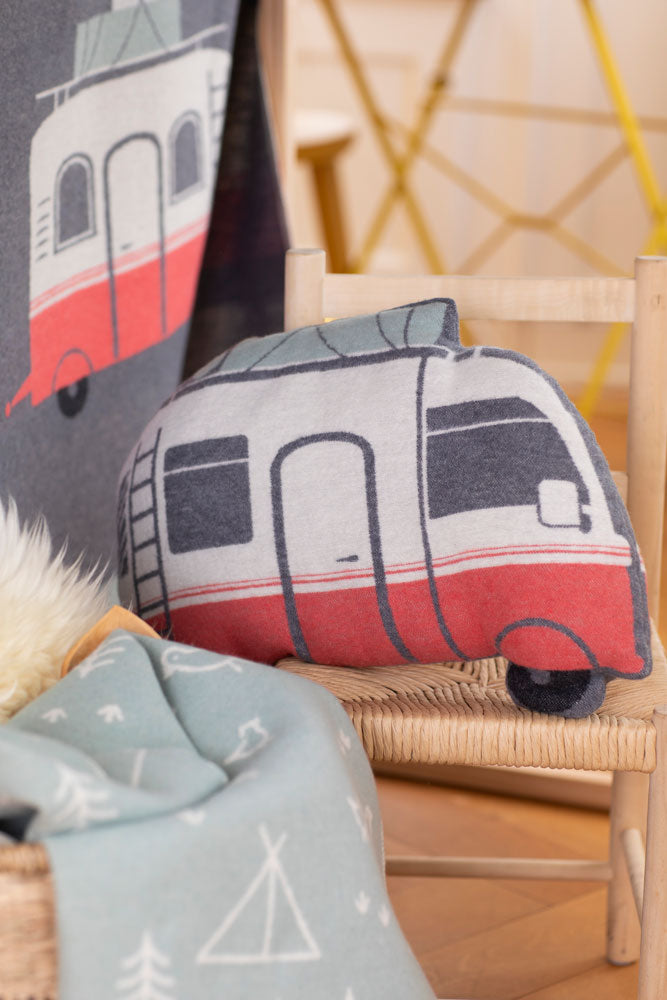 JUWEL pillow "camper van" includes filling in . Filled Cushion made by David Fussenegger , a family-run mill in Austria.