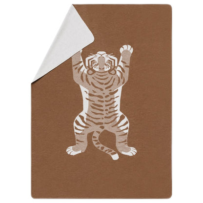 SILVRETTA Throw "Tiger" in cork . Throw Blanket made by David Fussenegger , a family-run mill in Austria.
