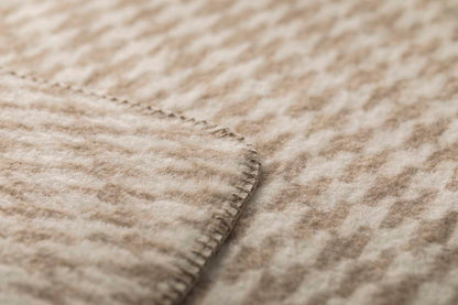 MERANO throw "houndstooth" in . made by INDIGO 11 , a family-run mill in Austria.