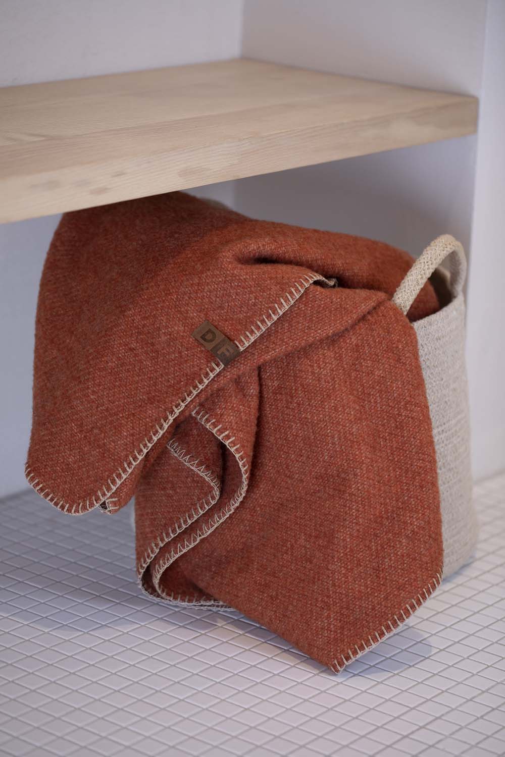 MERANO throw "faux solid"