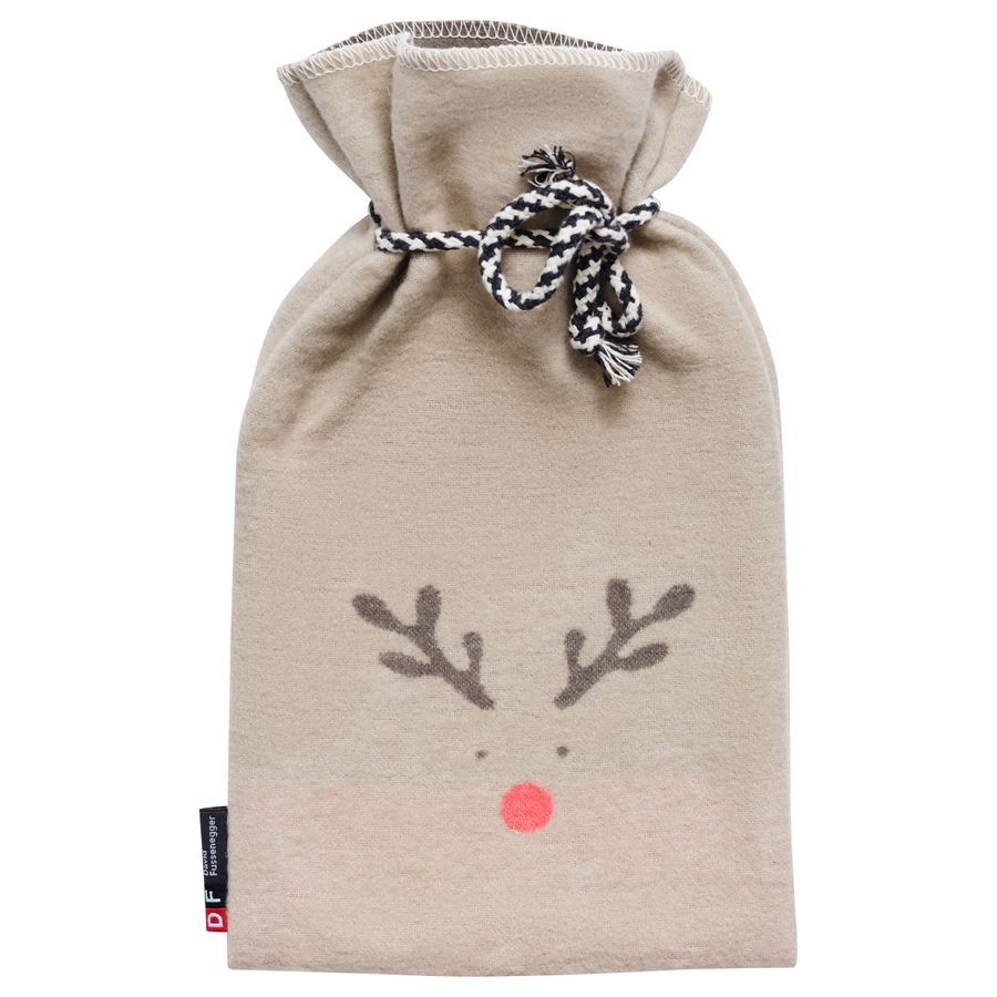SILVRETTA Warming Bottle "Rudolph" in beige . Warming Bottle made by David Fussenegger , a family-run mill in Austria.